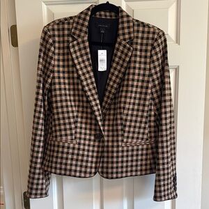 Ann Taylor Black and Tan Blazer with Professional Silhouette NWT